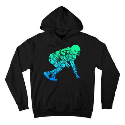 Football Lineman American Football Tall Hoodie