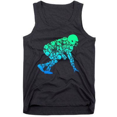 Football Lineman American Football Tank Top