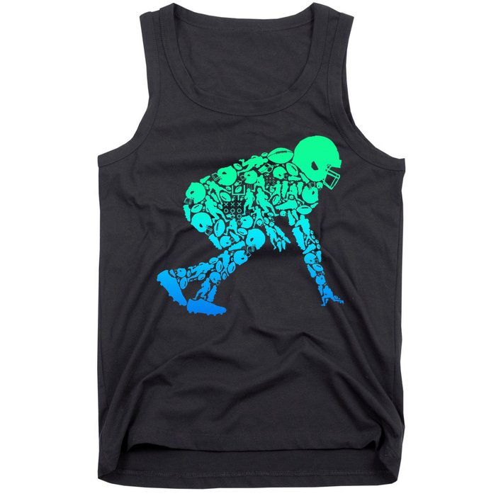 Football Lineman American Football Tank Top