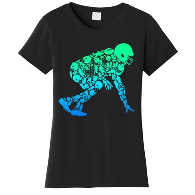 Football Lineman American Football Women's T-Shirt