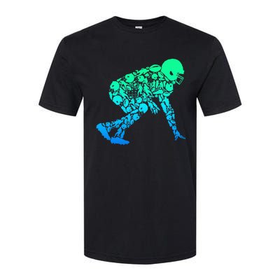 Football Lineman American Football Softstyle® CVC T-Shirt