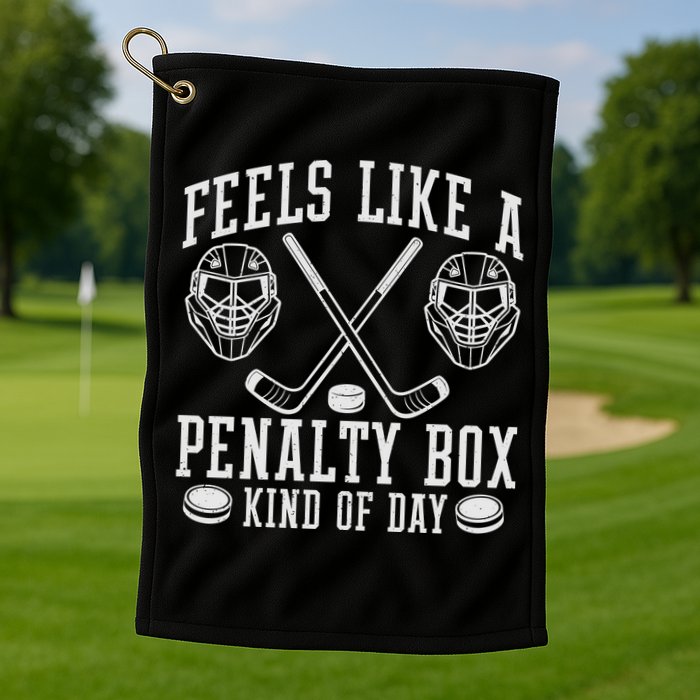 Feels Like A Penalty Box Kind Of Day Golf Towel