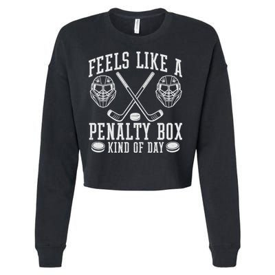 Feels Like A Penalty Box Kind Of Day Cropped Pullover Crew