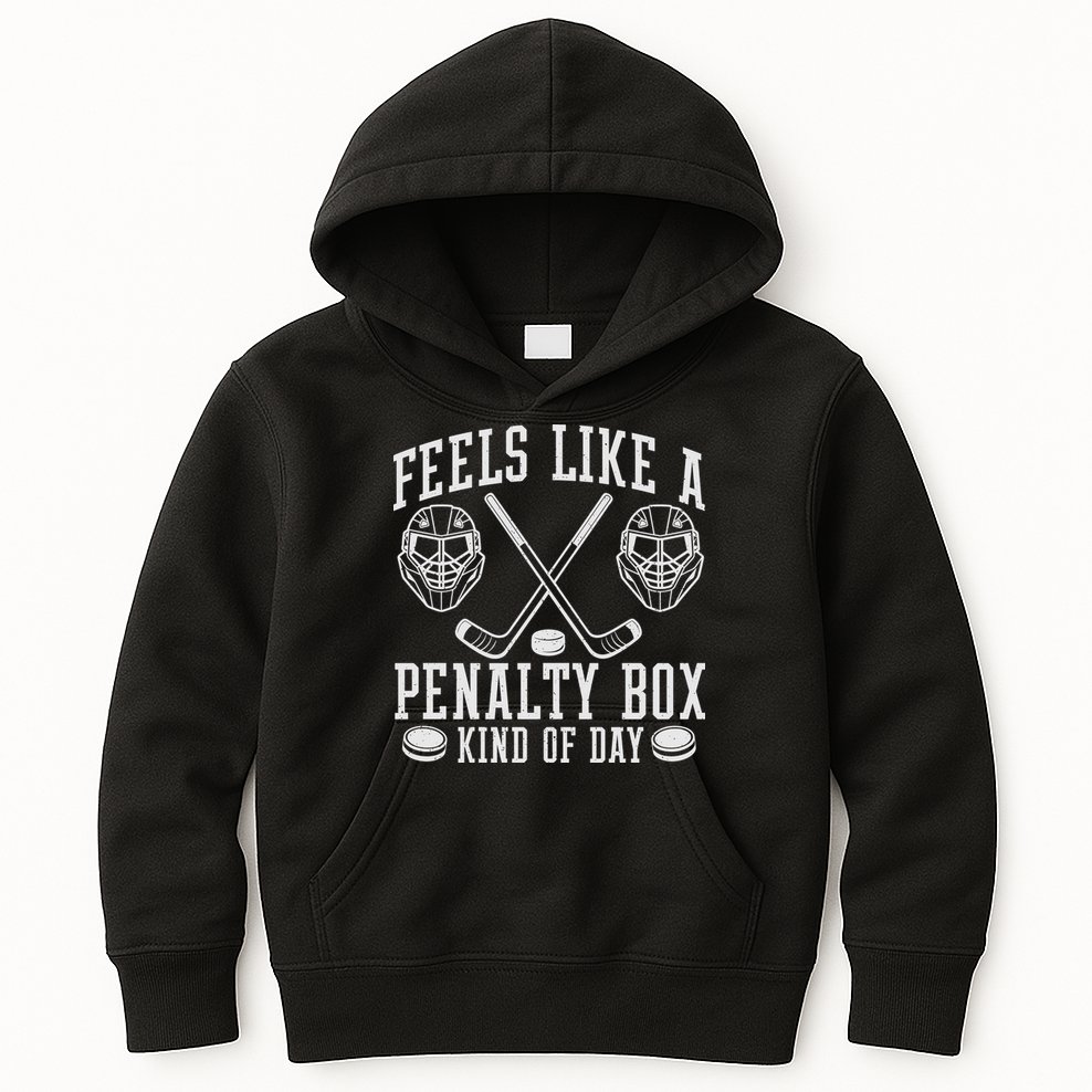 Feels Like A Penalty Box Kind Of Day Kids Hoodie