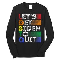 Funny LGBTQ Anti Biden Lets Get Biden To Quite Long Sleeve Shirt