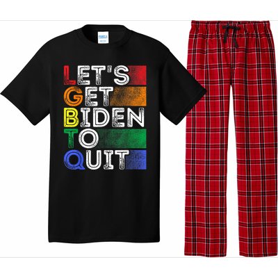 Funny LGBTQ Anti Biden Lets Get Biden To Quite Pajama Set