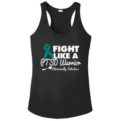 Fight Like A Ptsd Warrior Gift Ladies PosiCharge Competitor Racerback Tank