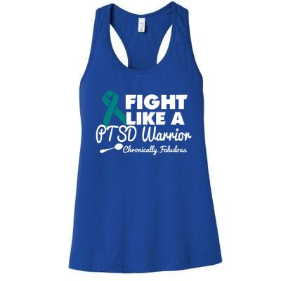 Fight Like A Ptsd Warrior Gift Women's Racerback Tank