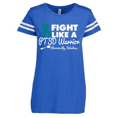 Fight Like A Ptsd Warrior Gift Enza Ladies Jersey Football T-Shirt