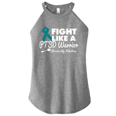 Fight Like A Ptsd Warrior Gift Women’s Perfect Tri Rocker Tank