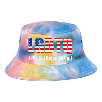 Funny Lgbtq Anti Biden LetS Get Biden To Quite Tie Dye Newport Bucket Hat