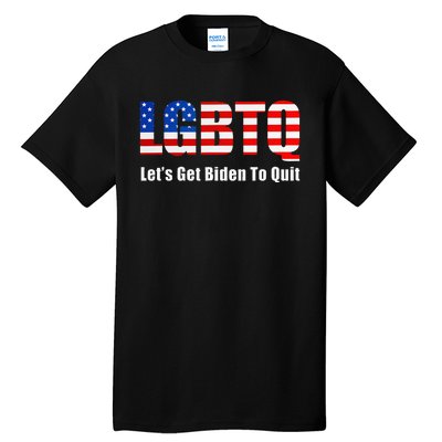 Funny Lgbtq Anti Biden LetS Get Biden To Quite Tall T-Shirt