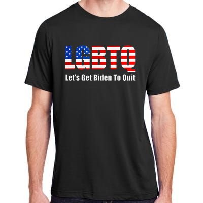 Funny Lgbtq Anti Biden LetS Get Biden To Quite Adult ChromaSoft Performance T-Shirt