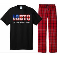 Funny Lgbtq Anti Biden LetS Get Biden To Quite Pajama Set