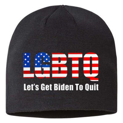 Funny Lgbtq Anti Biden LetS Get Biden To Quite Sustainable Beanie