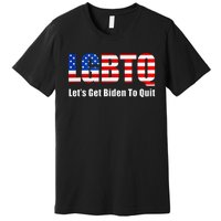 Funny Lgbtq Anti Biden LetS Get Biden To Quite Premium T-Shirt