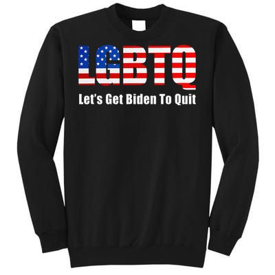 Funny Lgbtq Anti Biden LetS Get Biden To Quite Tall Sweatshirt