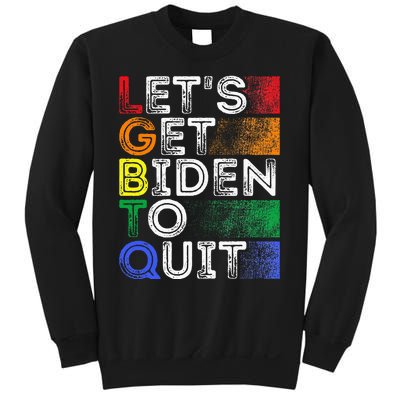 Funny Lgbtq Anti Biden LetS Get Biden To Quite Sweatshirt