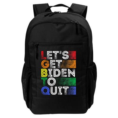 Funny Lgbtq Anti Biden LetS Get Biden To Quite Backpack