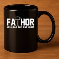 Fathor Like A Dad Just Way Cooler Father's Day 11oz C Handle Ceramic Mug