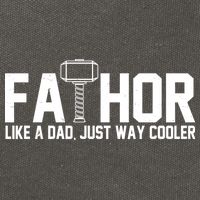 Fathor Like A Dad Just Way Cooler Father's Day Cotton Canvas Backpack