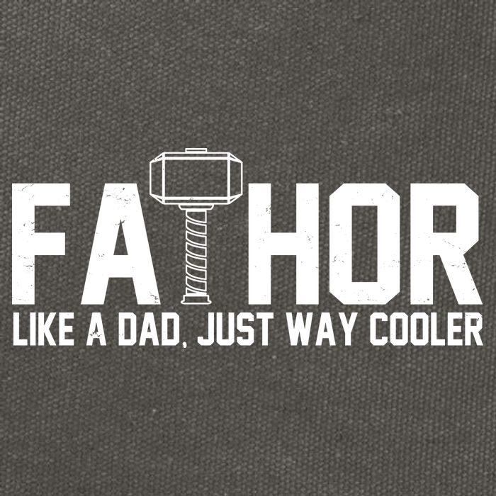 Fathor Like A Dad Just Way Cooler Father's Day Cotton Canvas Backpack