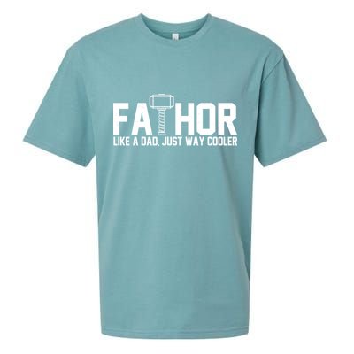 Fathor Like A Dad Just Way Cooler Father's Day Sueded Cloud Jersey T-Shirt