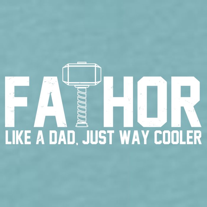 Fathor Like A Dad Just Way Cooler Father's Day Sueded Cloud Jersey T-Shirt