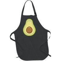 Funny lazy avocado costume for vegan halloween Full-Length Apron With Pockets