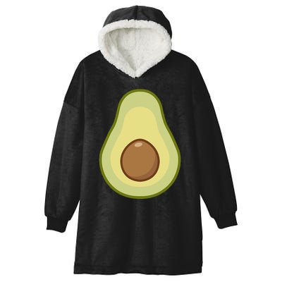 Funny lazy avocado costume for vegan halloween Hooded Wearable Blanket