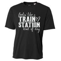 Feelin' Like A Train Station Kind Of Day Funny Cooling Performance Crew T-Shirt