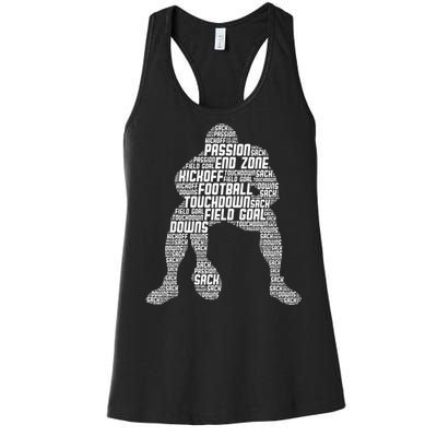 Football Lineman American Football Women's Racerback Tank