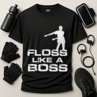 Floss Like A Boss Funny Dance Distress Performance Shirt