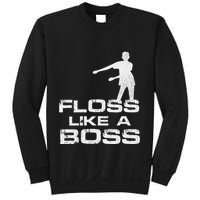 Floss Like A Boss Funny Dance Distress Sweatshirt