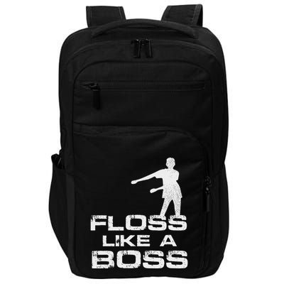 Floss Like A Boss Funny Dance Distress Impact Tech Backpack