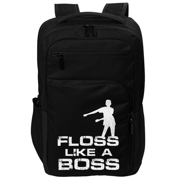 Floss Like A Boss Funny Dance Distress Impact Tech Backpack