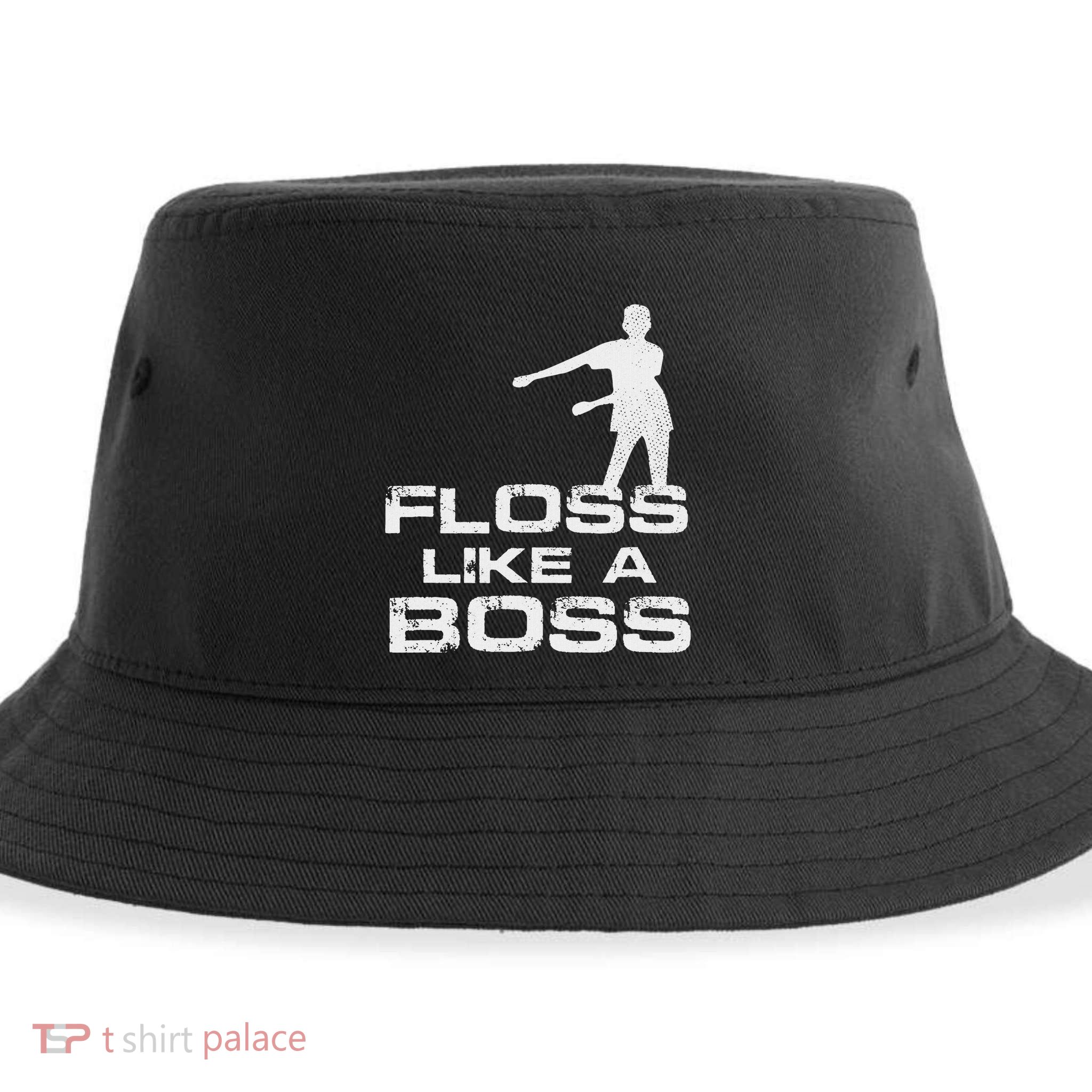 Floss Like A Boss Funny Dance Distress Sustainable Bucket Hat