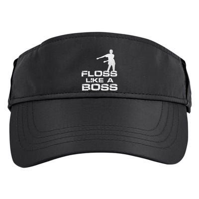 Floss Like A Boss Funny Dance Distress Adult Drive Performance Visor