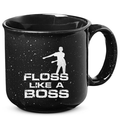 Floss Like A Boss Funny Dance Distress 15oz Campfire Ceramic Mug