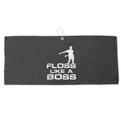 Floss Like A Boss Funny Dance Distress Large Microfiber Waffle Golf Towel