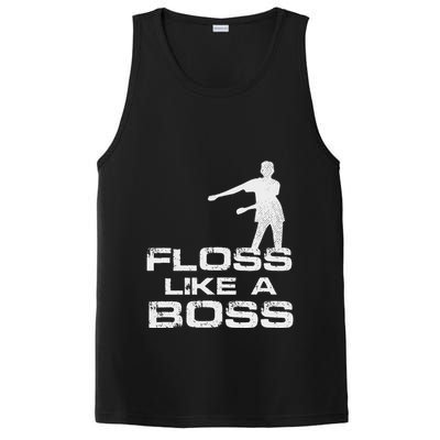 Floss Like A Boss Funny Dance Distress PosiCharge Competitor Tank