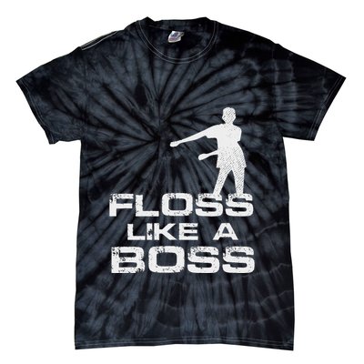 Floss Like A Boss Funny Dance Distress Tie-Dye T-Shirt