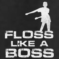 Floss Like A Boss Funny Dance Distress Golf Towel