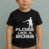 Floss Like A Boss Funny Dance Distress Toddler T-Shirt