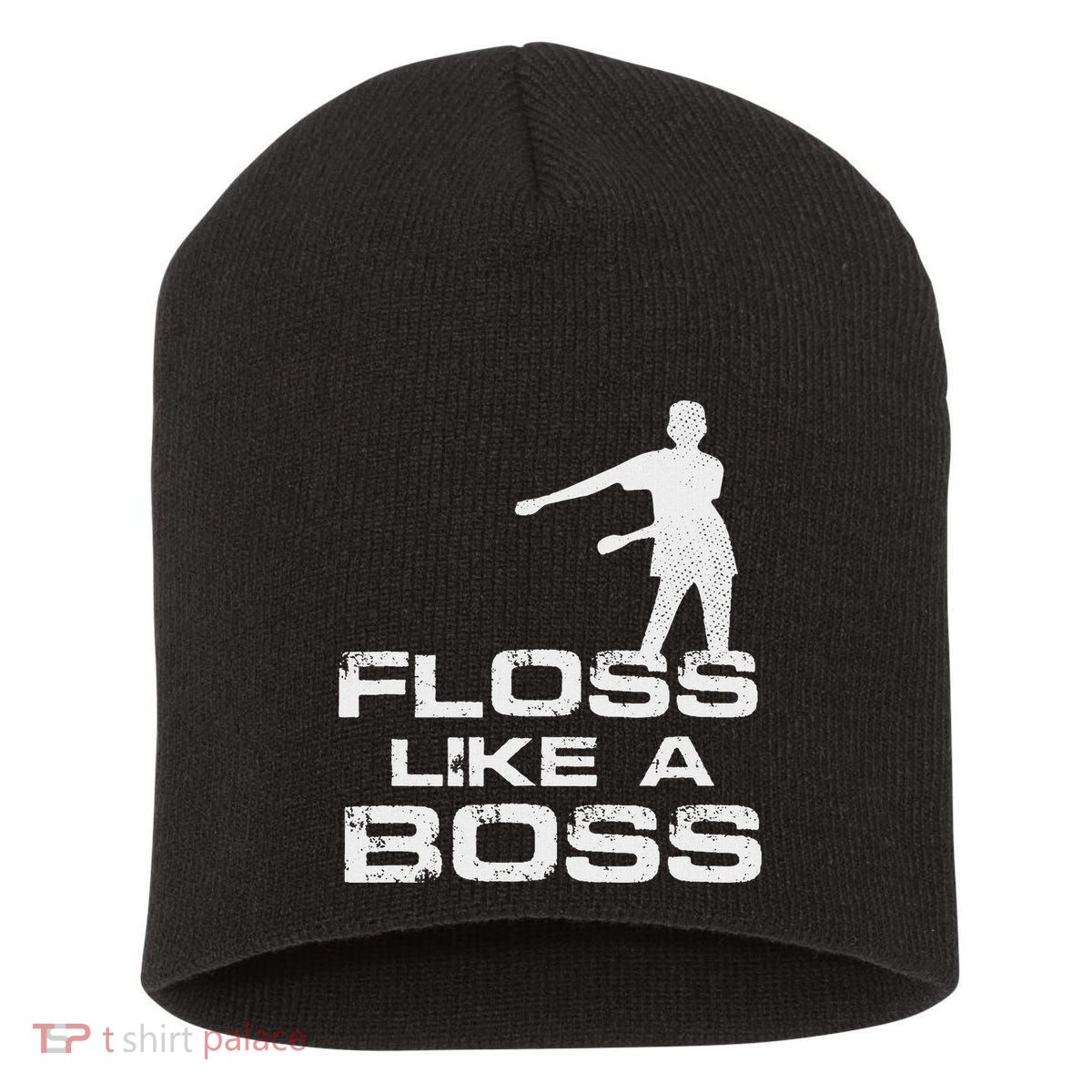 Floss Like A Boss Funny Dance Distress Short Acrylic Beanie