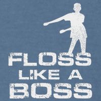 Floss Like A Boss Funny Dance Distress Garment-Dyed Sweatshirt