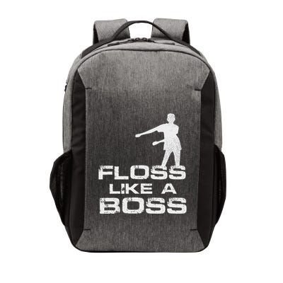 Floss Like A Boss Funny Dance Distress Vector Backpack