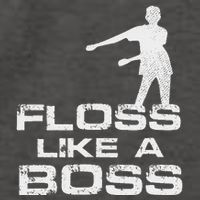 Floss Like A Boss Funny Dance Distress Vector Backpack