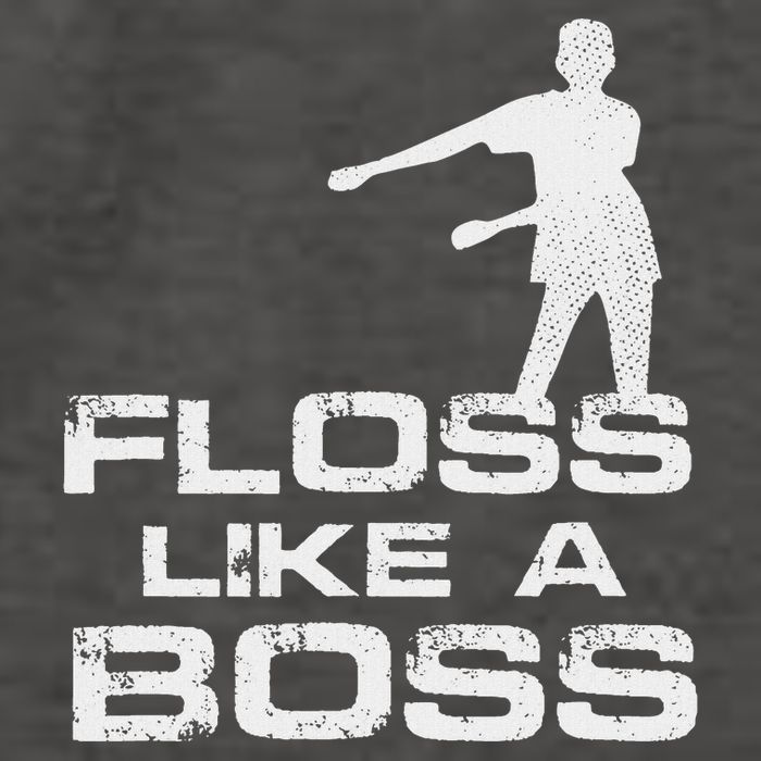 Floss Like A Boss Funny Dance Distress Vector Backpack