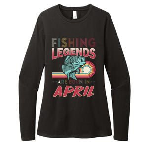 Fishing Legends Are Born In April Womens CVC Long Sleeve Shirt